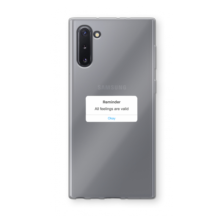 Reminder: Samsung Galaxy Note 10 Transparant Hoesje