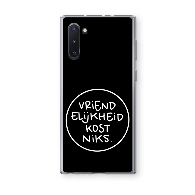 Vriendelijkheid: Samsung Galaxy Note 10 Transparant Hoesje