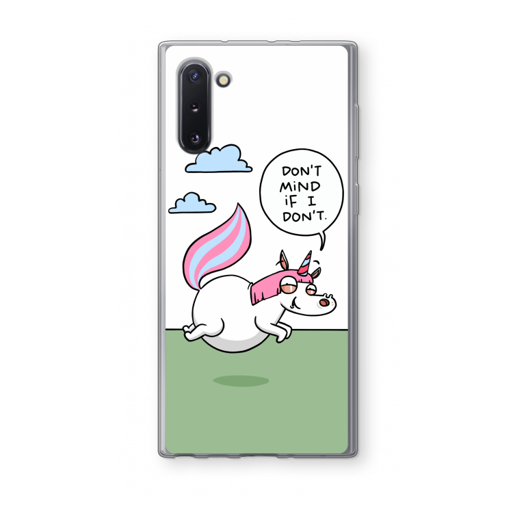 Unicorn: Samsung Galaxy Note 10 Transparant Hoesje