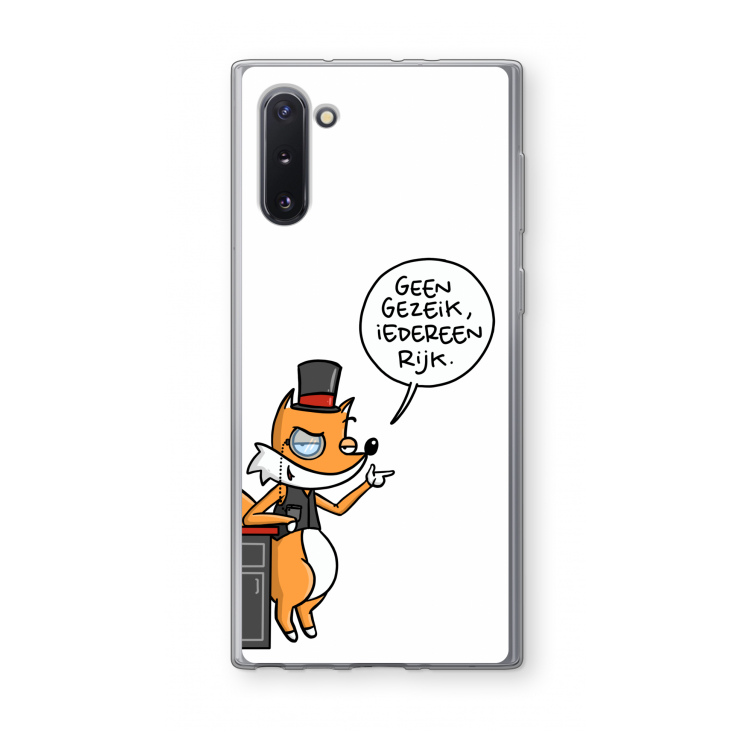 Geen Gezeik: Samsung Galaxy Note 10 Transparant Hoesje