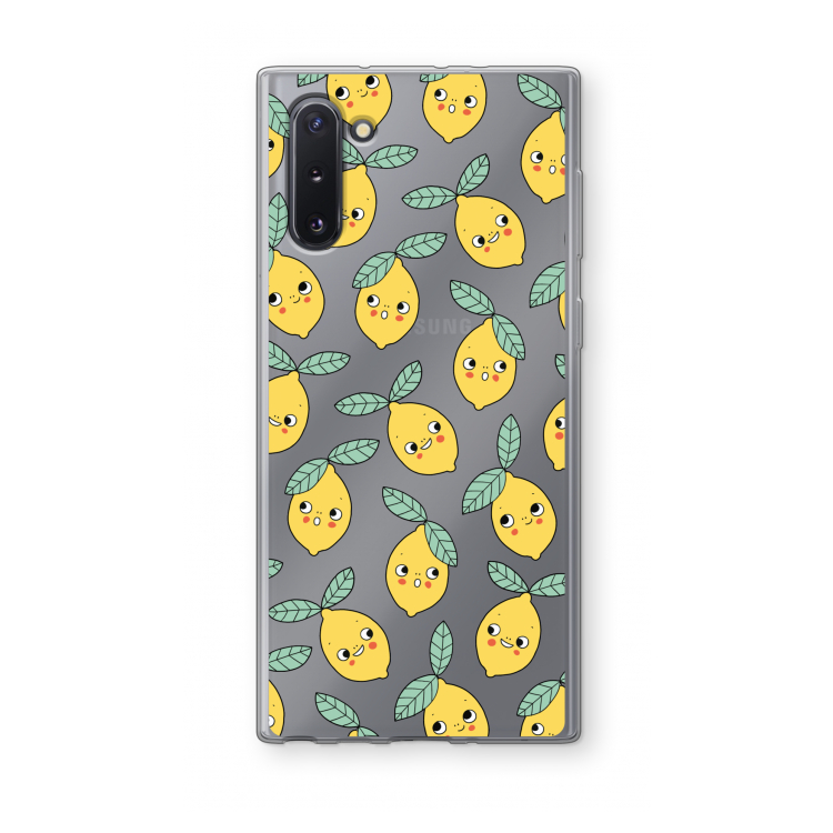 Citroenen: Samsung Galaxy Note 10 Transparant Hoesje