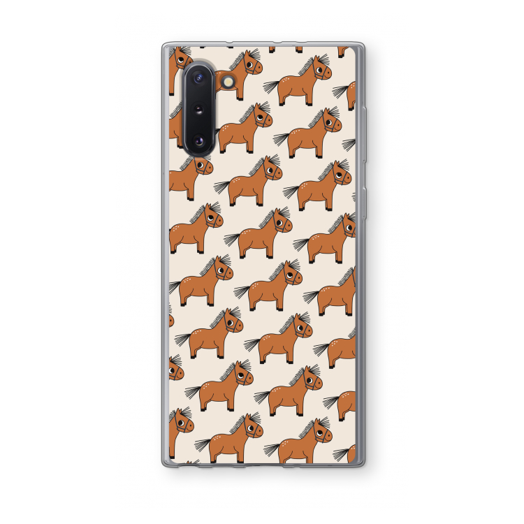 Pony: Samsung Galaxy Note 10 Transparant Hoesje