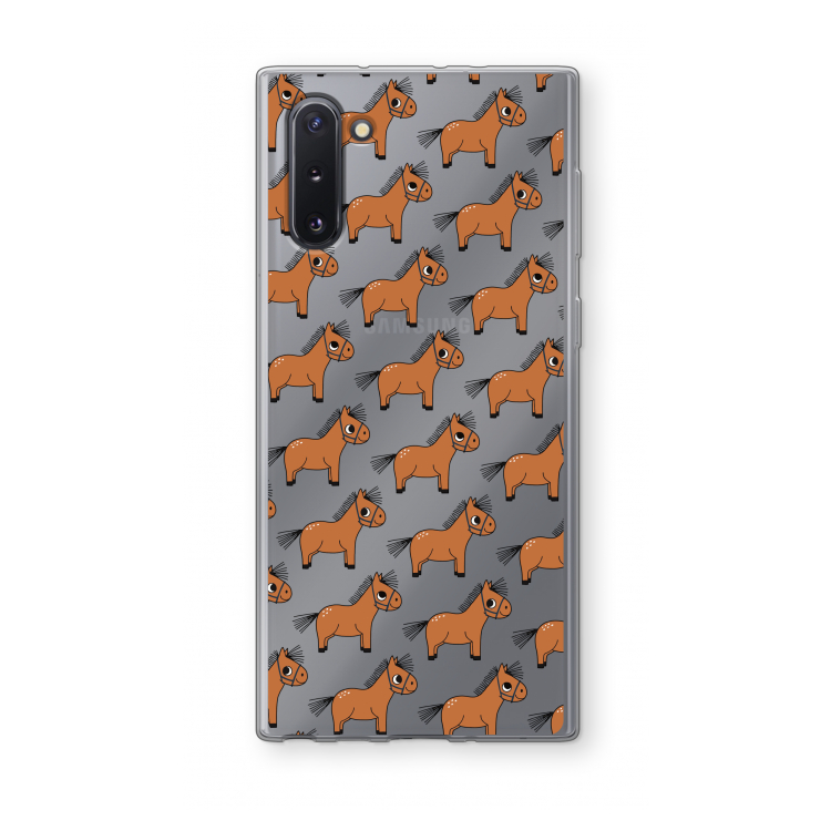 Pony: Samsung Galaxy Note 10 Transparant Hoesje