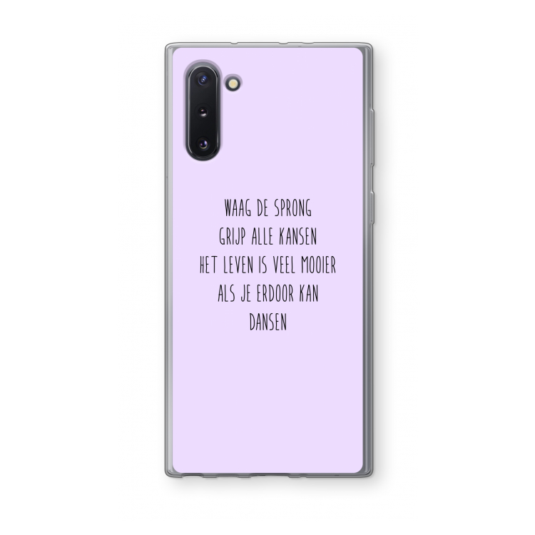 Sprong: Samsung Galaxy Note 10 Transparant Hoesje