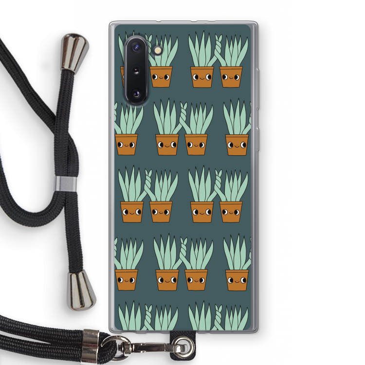 Sansevieria: Samsung Galaxy Note 10 Transparant Hoesje met koord