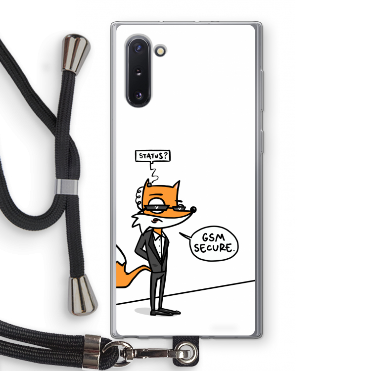 GSM secure: Samsung Galaxy Note 10 Transparant Hoesje met koord