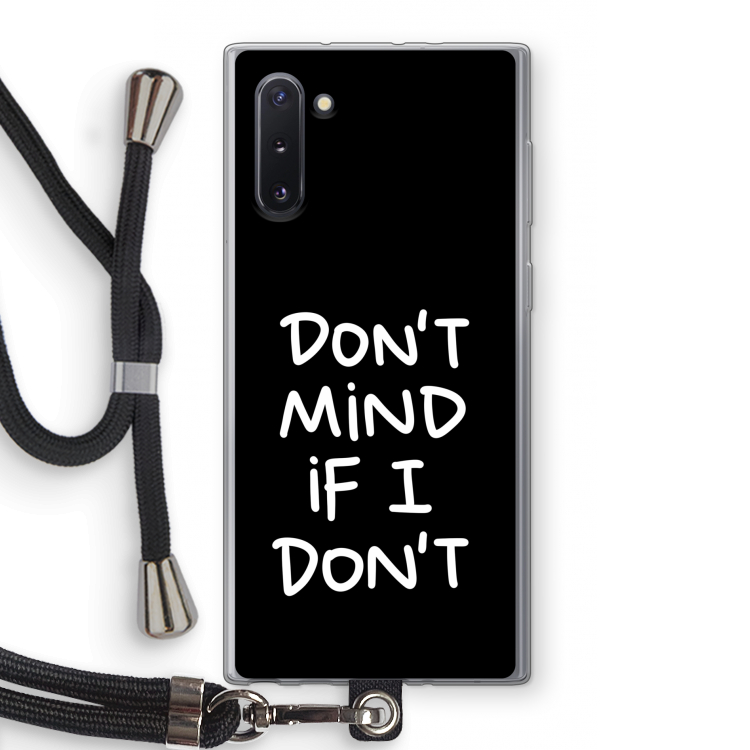 Don't Mind: Samsung Galaxy Note 10 Transparant Hoesje met koord
