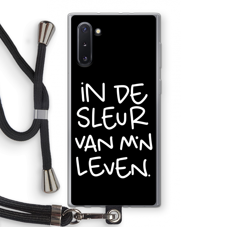 De Sleur: Samsung Galaxy Note 10 Transparant Hoesje met koord