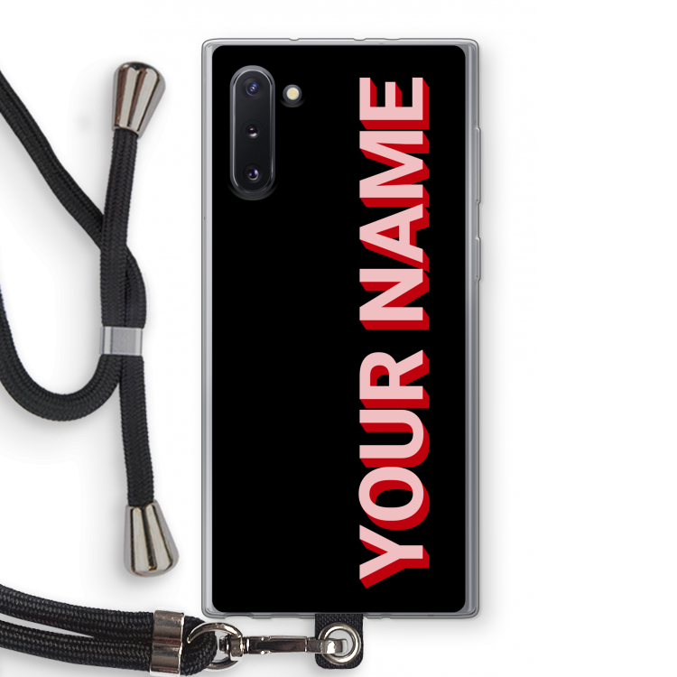 Namecase: Samsung Galaxy Note 10 Transparant Hoesje met koord