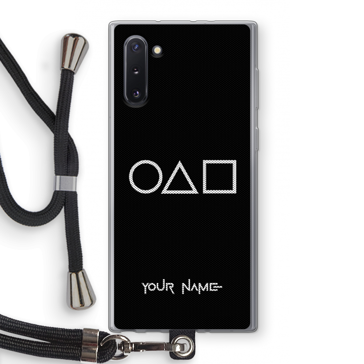Squid Game: Samsung Galaxy Note 10 Transparant Hoesje met koord
