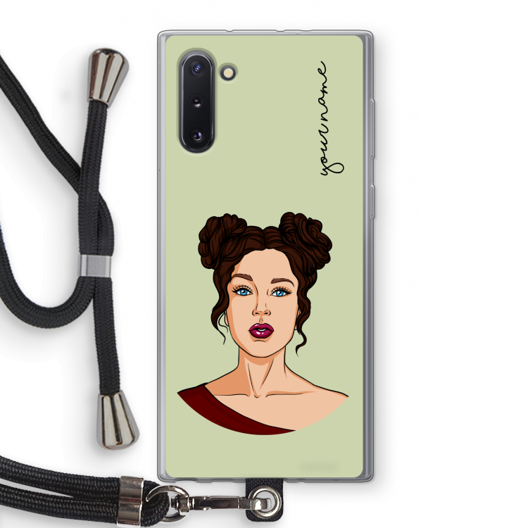 Pop-Art Creator: Samsung Galaxy Note 10 Transparant Hoesje met koord