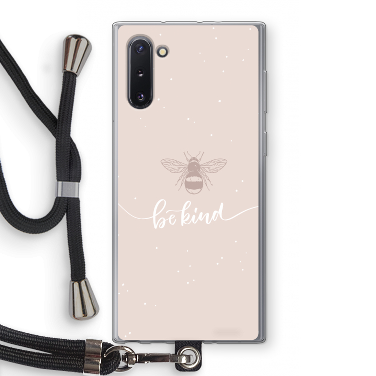 Be(e) kind: Samsung Galaxy Note 10 Transparant Hoesje met koord