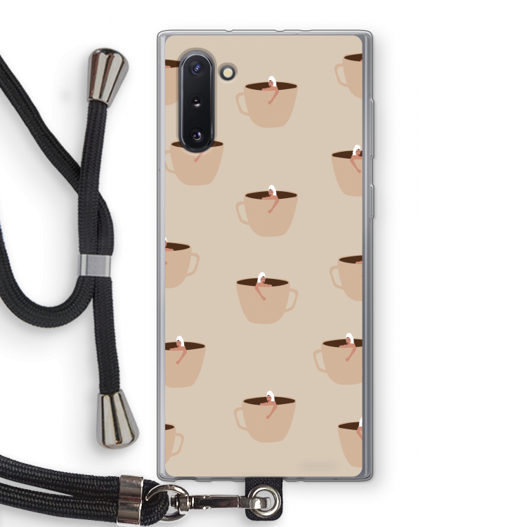 Morning coffee: Samsung Galaxy Note 10 Transparant Hoesje met koord