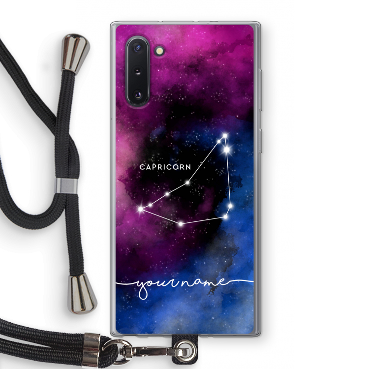 Sterrenbeeld - Donker: Samsung Galaxy Note 10 Transparant Hoesje met koord