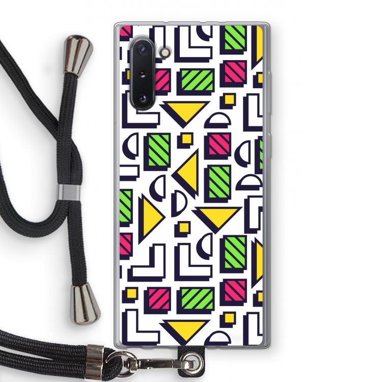 8-bit N°4: Samsung Galaxy Note 10 Transparant Hoesje met koord