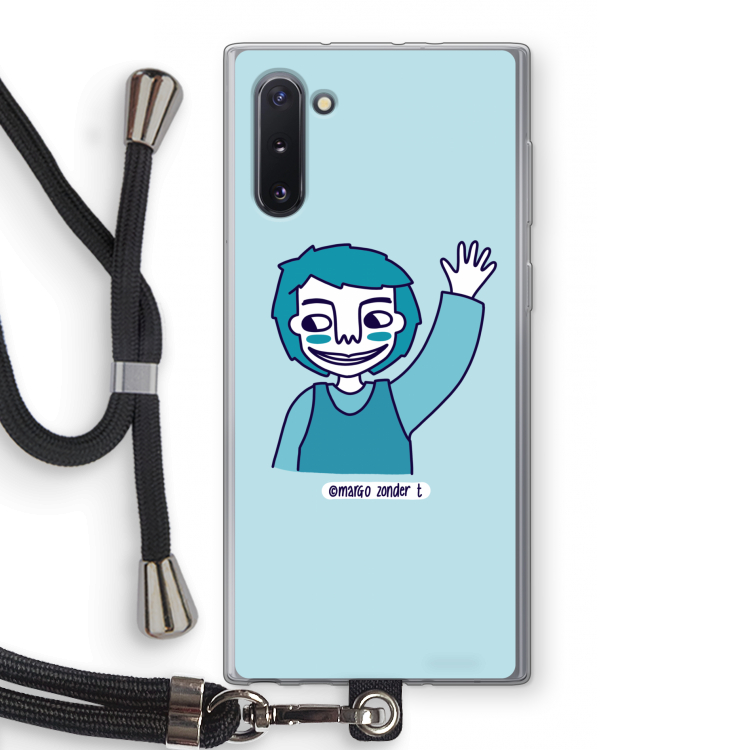 Zwaai: Samsung Galaxy Note 10 Transparant Hoesje met koord