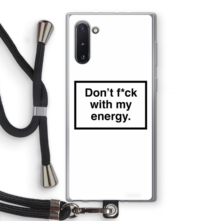 My energy: Samsung Galaxy Note 10 Transparant Hoesje met koord