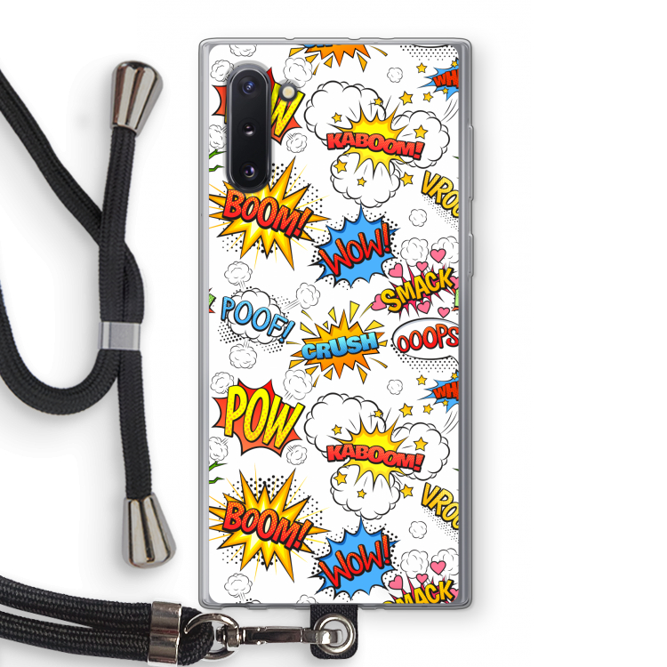 Pow Smack: Samsung Galaxy Note 10 Transparant Hoesje met koord