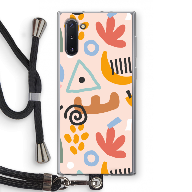 Abstract: Samsung Galaxy Note 10 Transparant Hoesje met koord