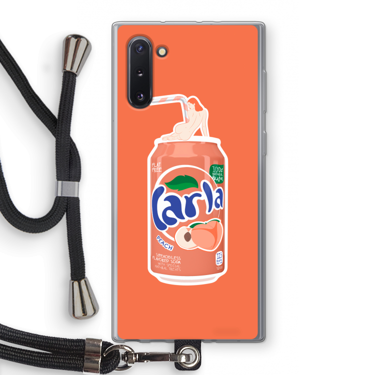 S(peach)less: Samsung Galaxy Note 10 Transparant Hoesje met koord