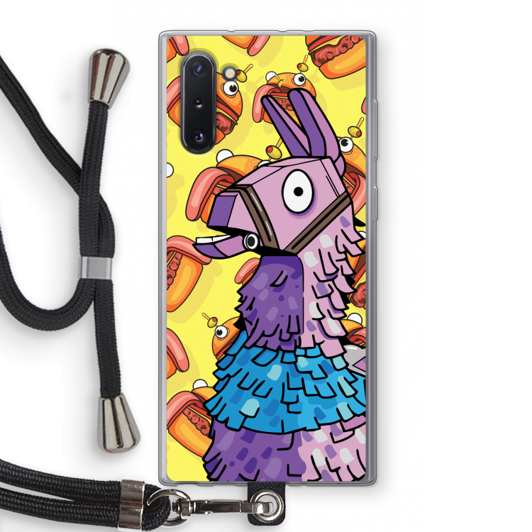 Loot Burger: Samsung Galaxy Note 10 Transparant Hoesje met koord
