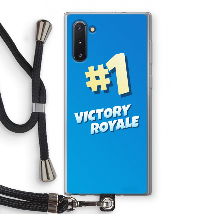 Victory Royale: Samsung Galaxy Note 10 Transparant Hoesje met koord