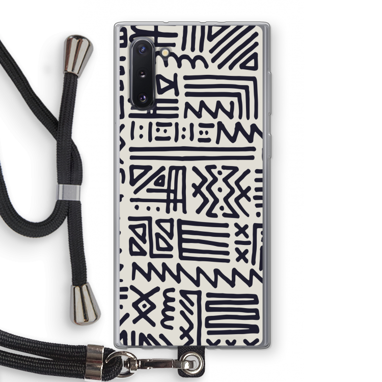 Marrakech print: Samsung Galaxy Note 10 Transparant Hoesje met koord