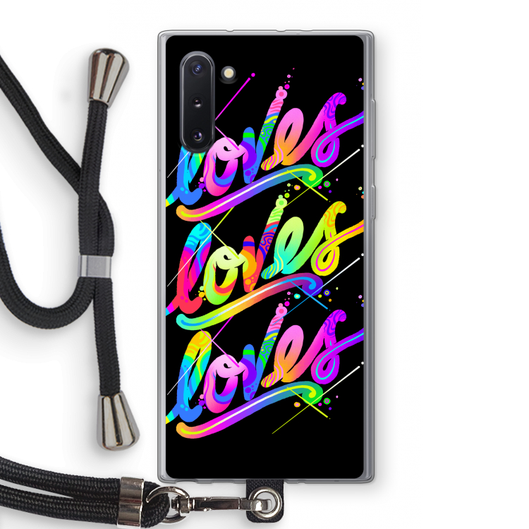 Loves: Samsung Galaxy Note 10 Transparant Hoesje met koord
