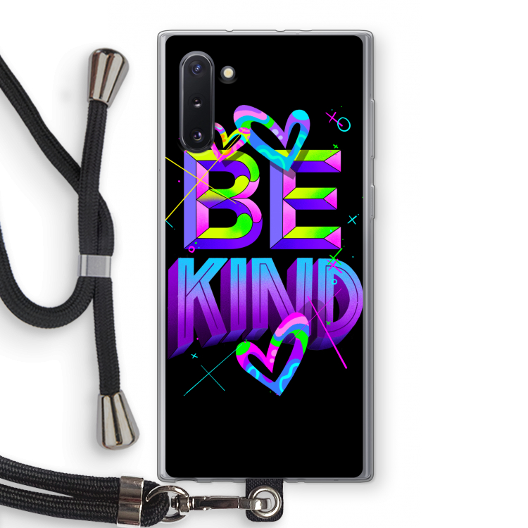 Be Kind: Samsung Galaxy Note 10 Transparant Hoesje met koord