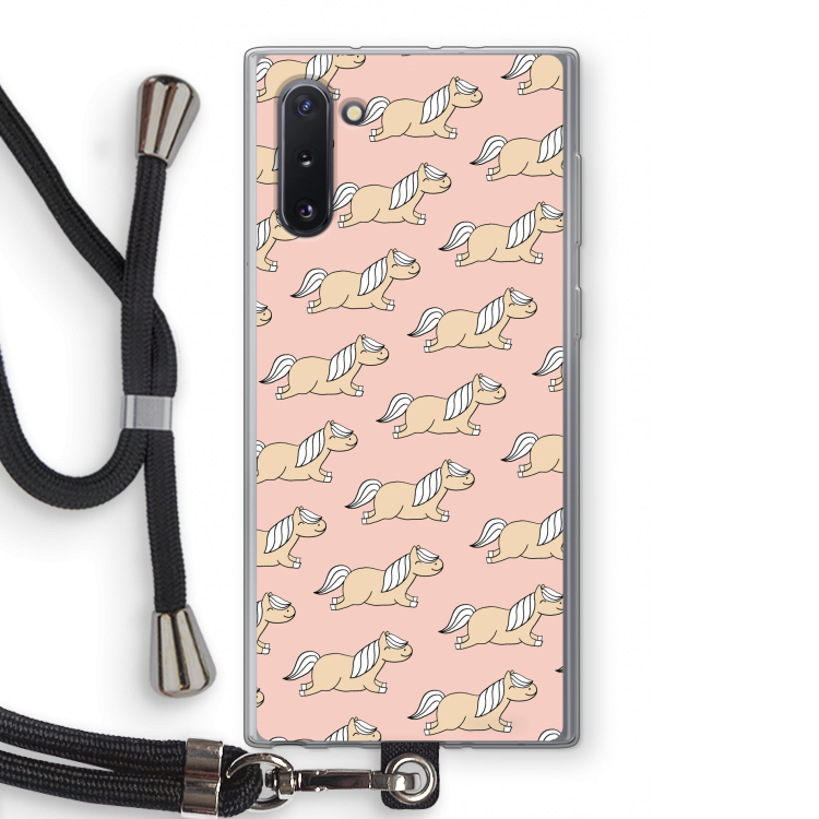 Ponys: Samsung Galaxy Note 10 Transparant Hoesje met koord