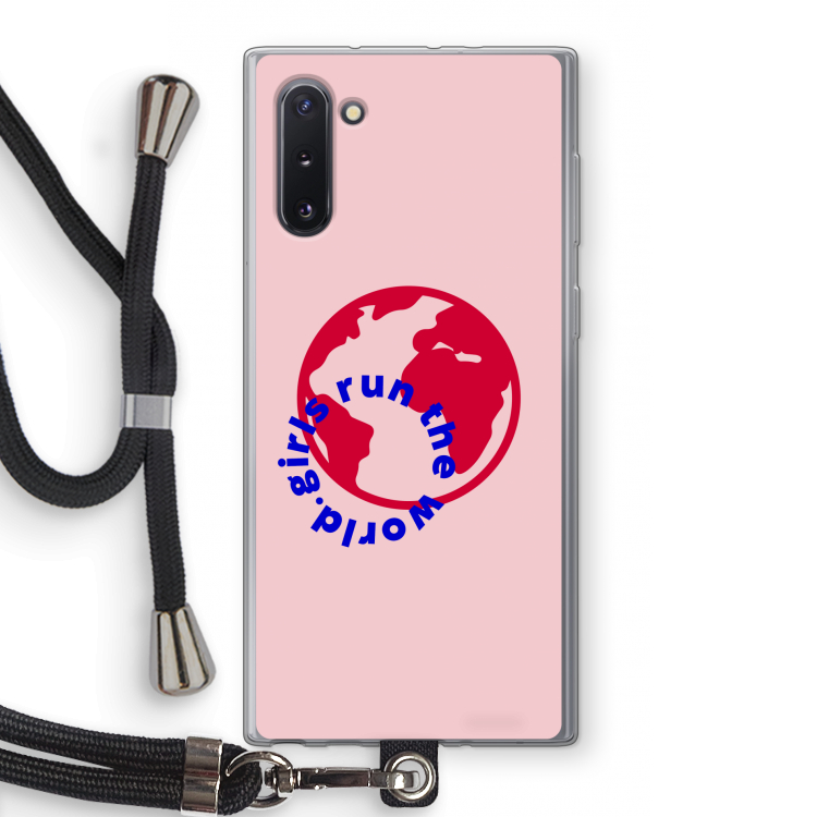 Run The World: Samsung Galaxy Note 10 Transparant Hoesje met koord