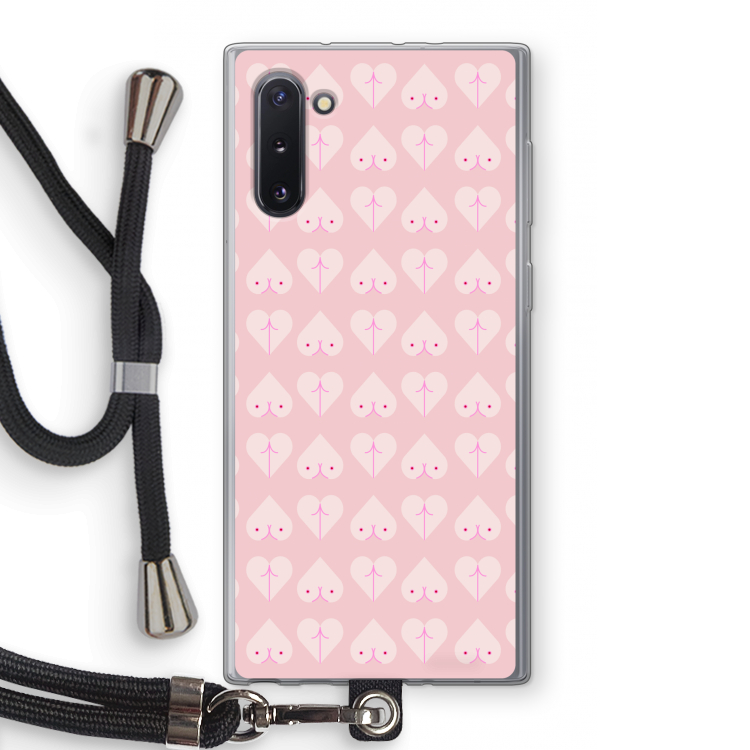 Ass 'n Titties: Samsung Galaxy Note 10 Transparant Hoesje met koord