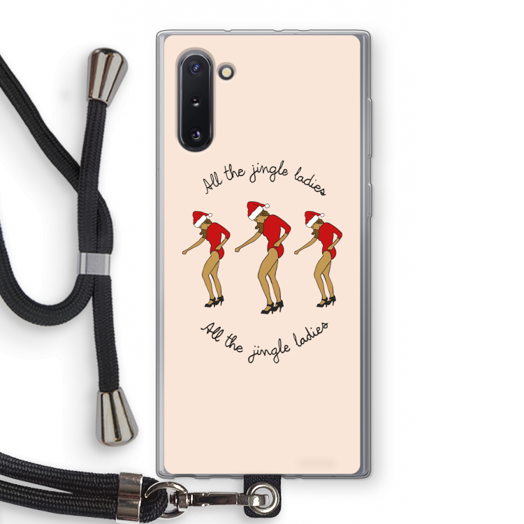 Jingle Ladies: Samsung Galaxy Note 10 Transparant Hoesje met koord