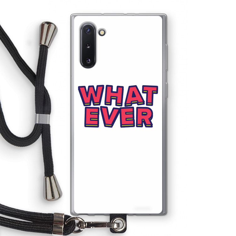 Whatever: Samsung Galaxy Note 10 Transparant Hoesje met koord