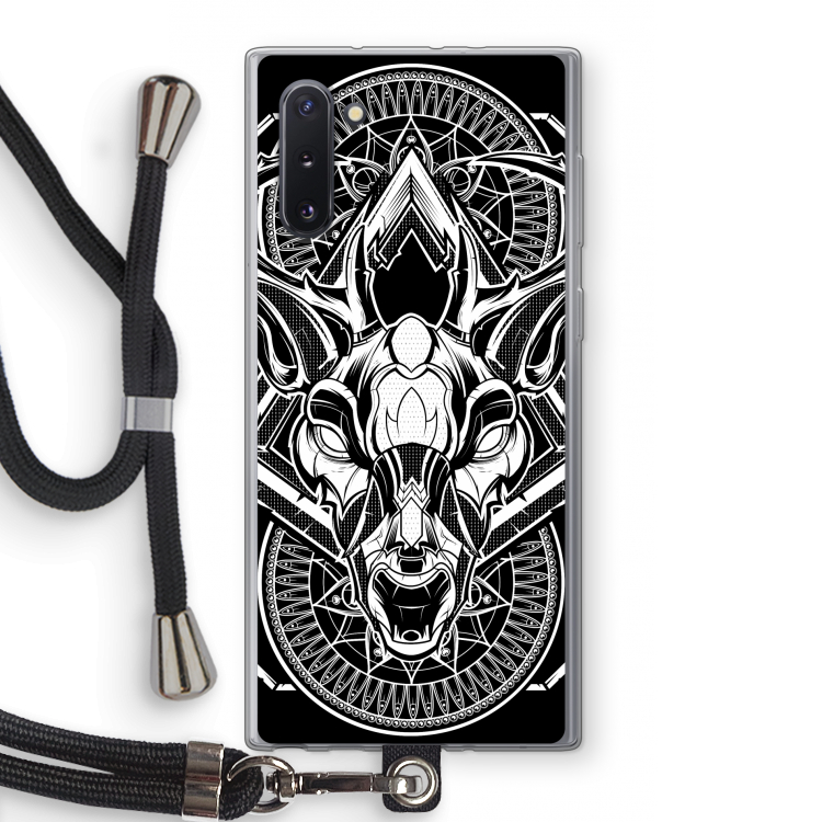Oh Deer: Samsung Galaxy Note 10 Transparant Hoesje met koord