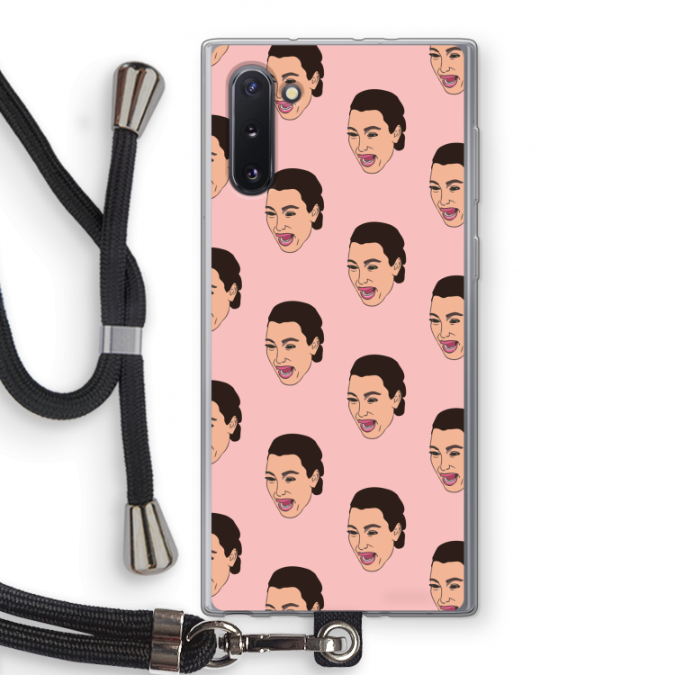 Ugly Cry Call: Samsung Galaxy Note 10 Transparant Hoesje met koord