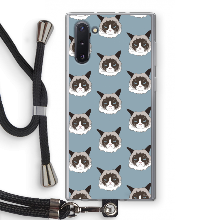 It's a Purrr Case: Samsung Galaxy Note 10 Transparant Hoesje met koord