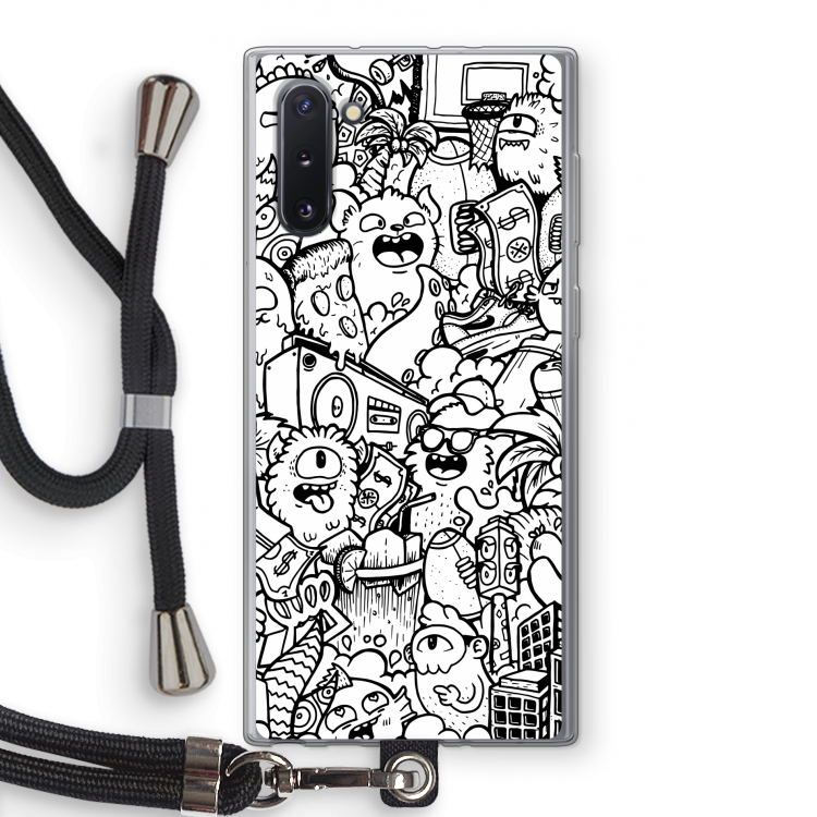 Vexx City #2: Samsung Galaxy Note 10 Transparant Hoesje met koord