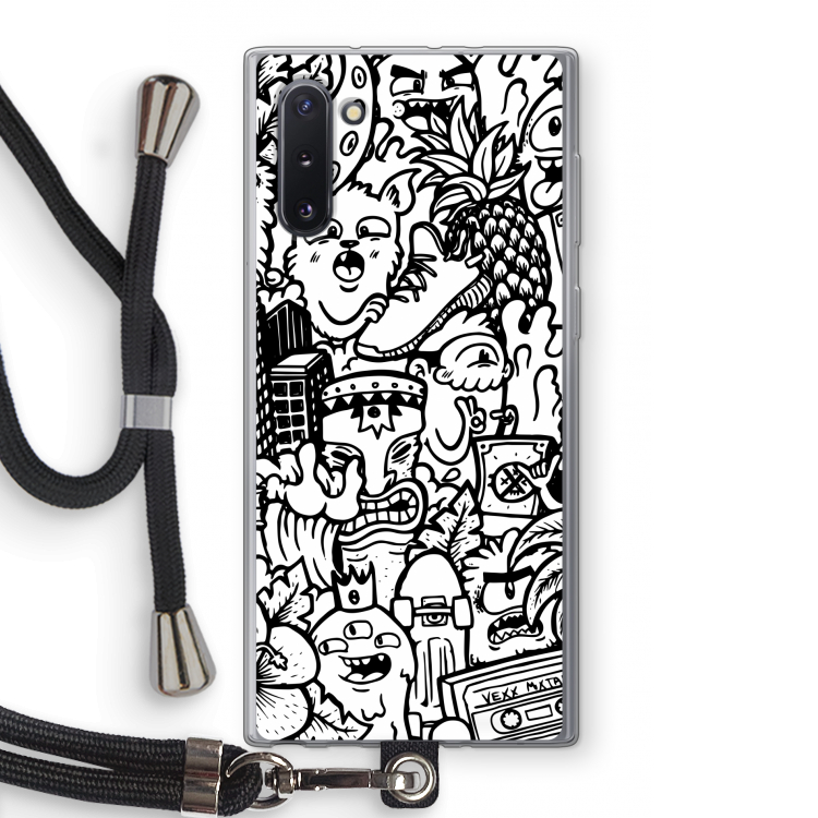 Vexx Mixtape #2: Samsung Galaxy Note 10 Transparant Hoesje met koord