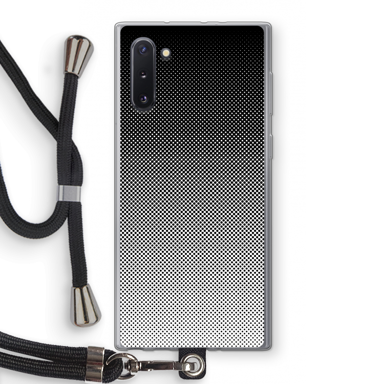 Musketon Halftone: Samsung Galaxy Note 10 Transparant Hoesje met koord