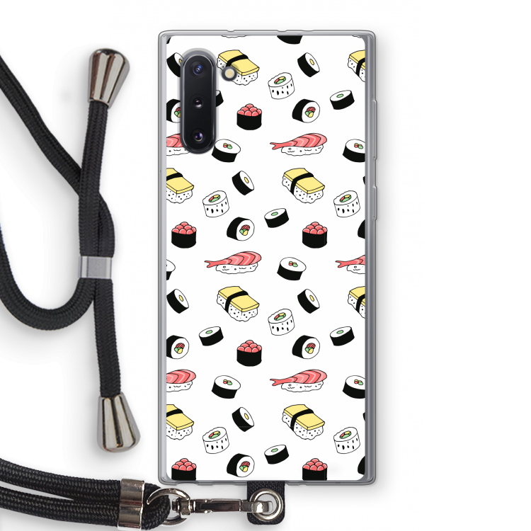Sushi time: Samsung Galaxy Note 10 Transparant Hoesje met koord