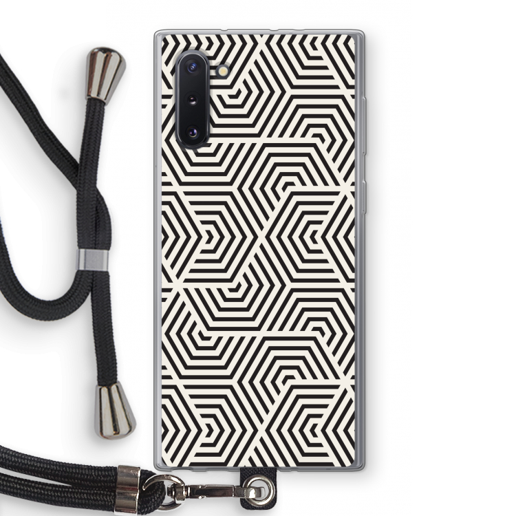 Magic pattern: Samsung Galaxy Note 10 Transparant Hoesje met koord