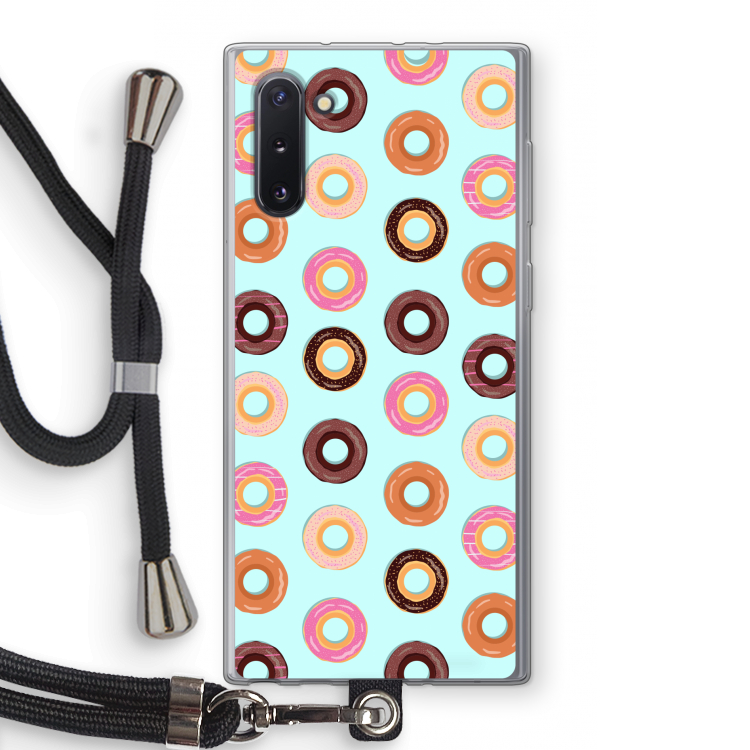 Donuts: Samsung Galaxy Note 10 Transparant Hoesje met koord