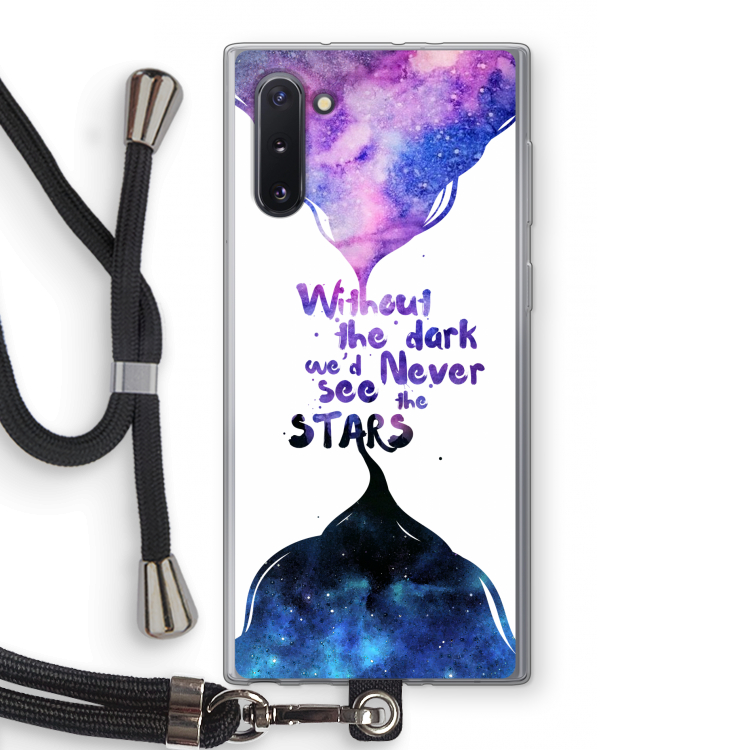 Stars quote: Samsung Galaxy Note 10 Transparant Hoesje met koord