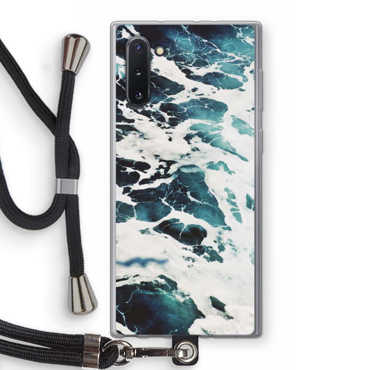 Golven: Samsung Galaxy Note 10 Transparant Hoesje met koord