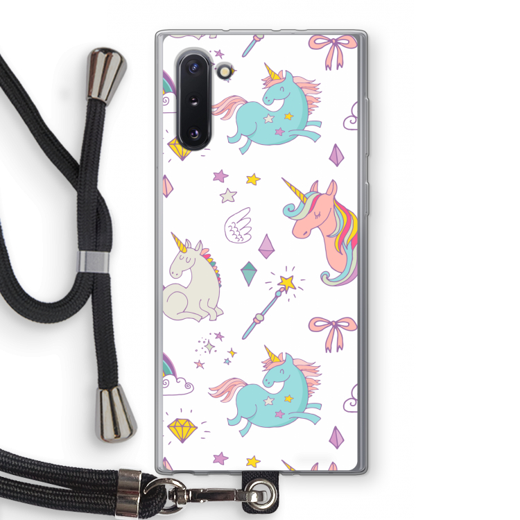Fantasiewereld: Samsung Galaxy Note 10 Transparant Hoesje met koord