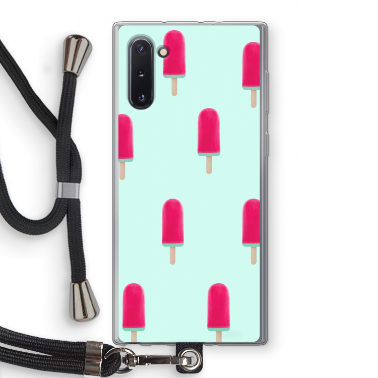 Waterijsje: Samsung Galaxy Note 10 Transparant Hoesje met koord
