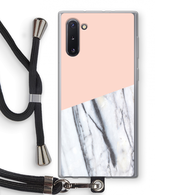 A touch of peach: Samsung Galaxy Note 10 Transparant Hoesje met koord