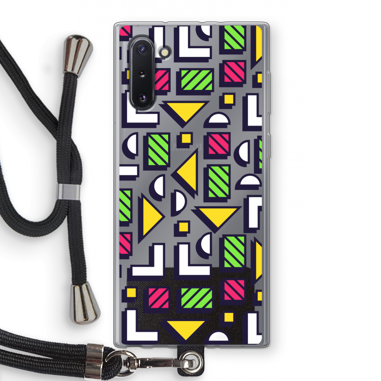8-bit N°4: Samsung Galaxy Note 10 Transparant Hoesje met koord