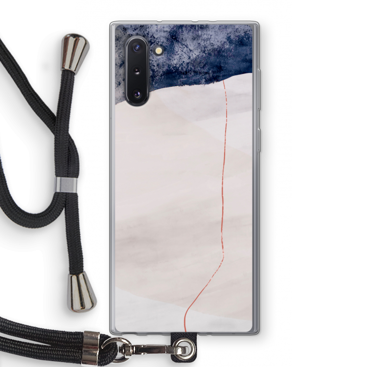 Stone White: Samsung Galaxy Note 10 Transparant Hoesje met koord